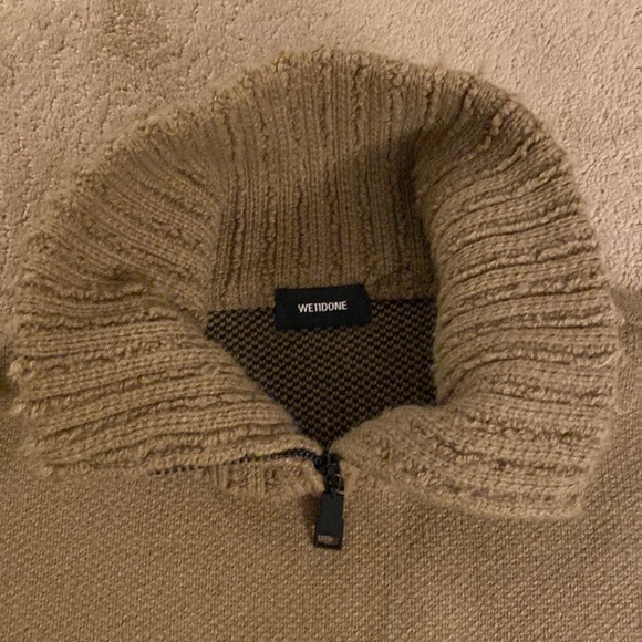 WE11DONE SQUARE LOGO PILE KNIT JUMPER SWEATER - Picture 4 of 16